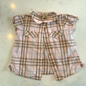 Toddler Burberry Button Up